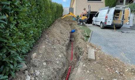 Reprise d'une alimentation général de maison suite à une recherche de fuite réaliser sur Charly